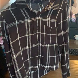 Black with white straps top